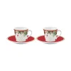 Easy Life Ensemble de 2 tasses à café avec soucoupe CHRISTMAS BERRIES> Noël|Petit Dejeuner