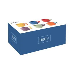 Easy Life Ensemble de 6 tasses à café CREATIVE> Quotidienne|Petit Dejeuner
