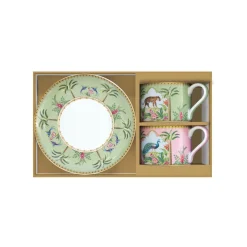 Easy Life Ensemble de 6 tasses à café avec soucoupes PARADIS SAUVAGE><noscript><img width=