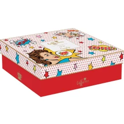 Easy Life Ensemble de 6 tasses à espresso de 100 ml avec soucoupesPOP ART> Coffret Cadeau|Petit Dejeuner