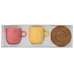 Easy Life Ensemble de 2 tasses à thé avec soucoupe TAKE A LOOP ASS.2><noscript><img width=