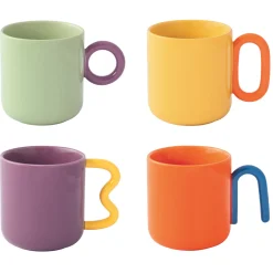 Easy Life Ensemble de 4 tasses CREATIVE> Petit Dejeuner|Creative