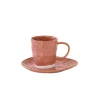 Easy Life Ensemble de 6 tasses de 250 ml avec soucoupes en porcelaine INTERIORS BRICK> Moderne|Petit Dejeuner