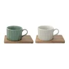 Easy Life Ensemble de 2 tasses en porcellaine TAKE A BREAK ASS4> Quotidienne|Petit Dejeuner