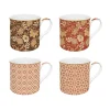 Easy Life Ensemble de 4 tasses en porcelaine 300 ml FLEURS DES RÊVES> Coffret Cadeau