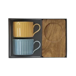 Easy Life Ensemble de 2 tasses en porcellaine TAKE A BREAK ASS2> Quotidienne|Petit Dejeuner