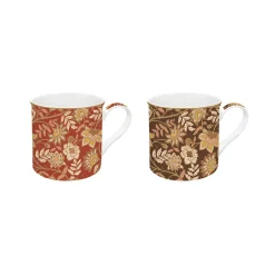 Easy Life Ensemble de 2 tasses en porcelaine 300 ml FLEURS DES RÊVES> Coffret Cadeau