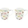 Easy Life Ensemble de 2 tasses GARDEN DREAMS> Romantique|Petit Dejeuner