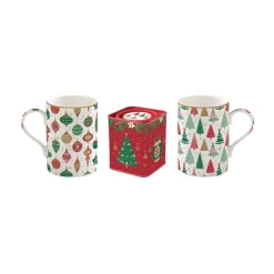 Easy Life Ensemble de 2 tasses JINGLE BELLS> Petit Dejeuner|Jingle Bells