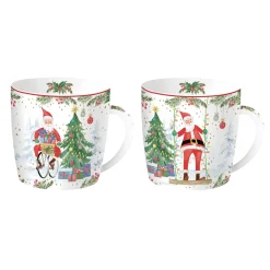Easy Life Ensemble de 2 tasses JOYFUL SANTA> Noël|Petit Dejeuner