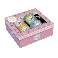Easy Life Ensemble de 4 tasses SPRING PARADE> Romantique|Petit Dejeuner