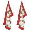 Easy Life Ensemble de 2 torchons CHRISTMAS BERRIES> Noël|Services De Table En Porcelaine​