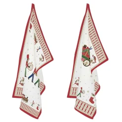 Easy Life Ensemble de 2 torchons POLAR EXPRESS> Noël|Services De Table En Porcelaine