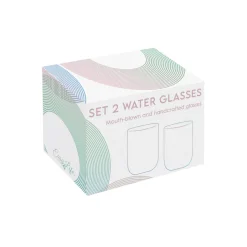 Easy Life Ensemble de 2 verres RAINBOW> Services De Table En Porcelaine​|Rainbow