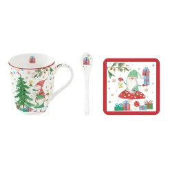 Easy Life Ensemble de mug avec cuillère et sous-verre Ready For CHRISTMAS> Noël|Petit Dejeuner