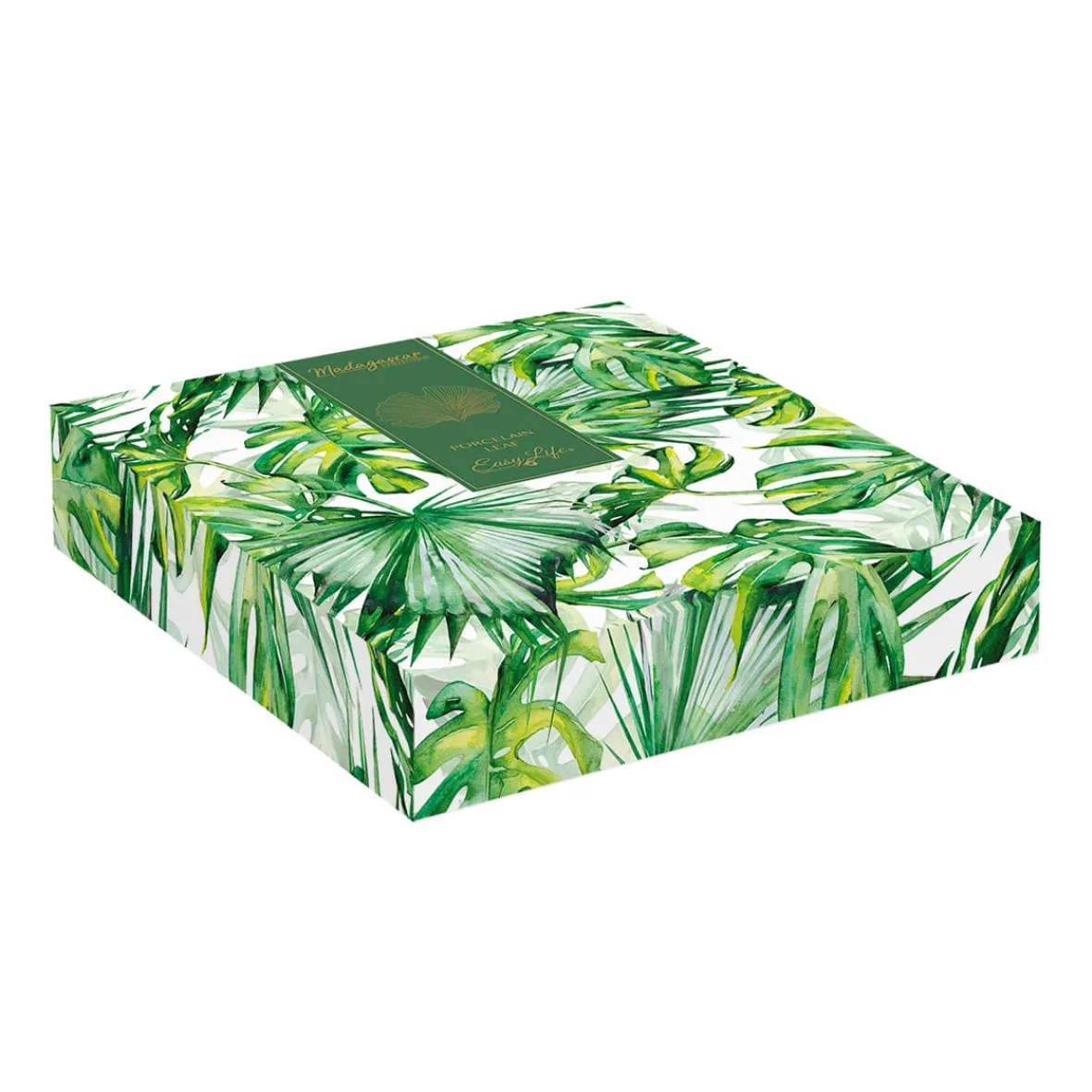 Easy Life Feuille en porcelaine en forme de ginko, 35×29 cm TROPICAL LEAVES Gr> Moderne|Services De Table En Porcelaine