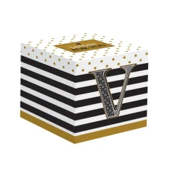 Easy Life Gobelet à café en porcelaine 100 ml dans une boîte A LETTER FOR YOU «V»> Tasse En Cadeau|Petit Dejeuner