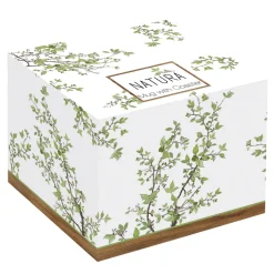 Easy Life Mug en porcelaine de 350 ml avec couvercle en acacia NATURA> Nature|Petit Dejeuner