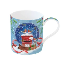 Easy Life Mug en porcelaine With Love At CHRISTMAS ROBINS> Noël|Petit Dejeuner