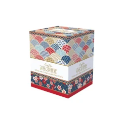 Easy Life Mug et sous-verre en porcelaine avec infuseur, 350 ml OKINAWA> Coffret Cadeau|Petit Dejeuner