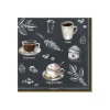 Easy Life Paquet de 20 serviettes en papier BARISTA> Services De Table En Porcelaine​