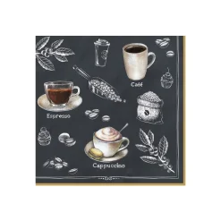Easy Life Paquet de 20 serviettes en papier BARISTA> Services De Table En Porcelaine​