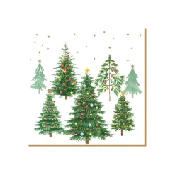 Easy Life Paquet de 20 serviettes FESTIVE TREES> Services De Table En Porcelaine​|Festive Trees