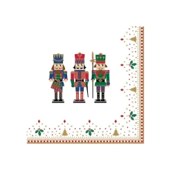 Easy Life Paquet de 20 serviettes NUTCRACKER> Noël|Services De Table En Porcelaine​