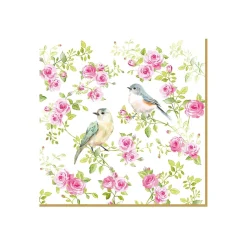 Easy Life Paquet de 20 serviettes SPRING TIME> Romantique|Services De Table En Porcelaine​