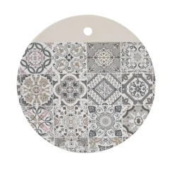 Easy Life Planche à découper en porcelaine Ø22 cm Casa Decor GREY> Cuisine