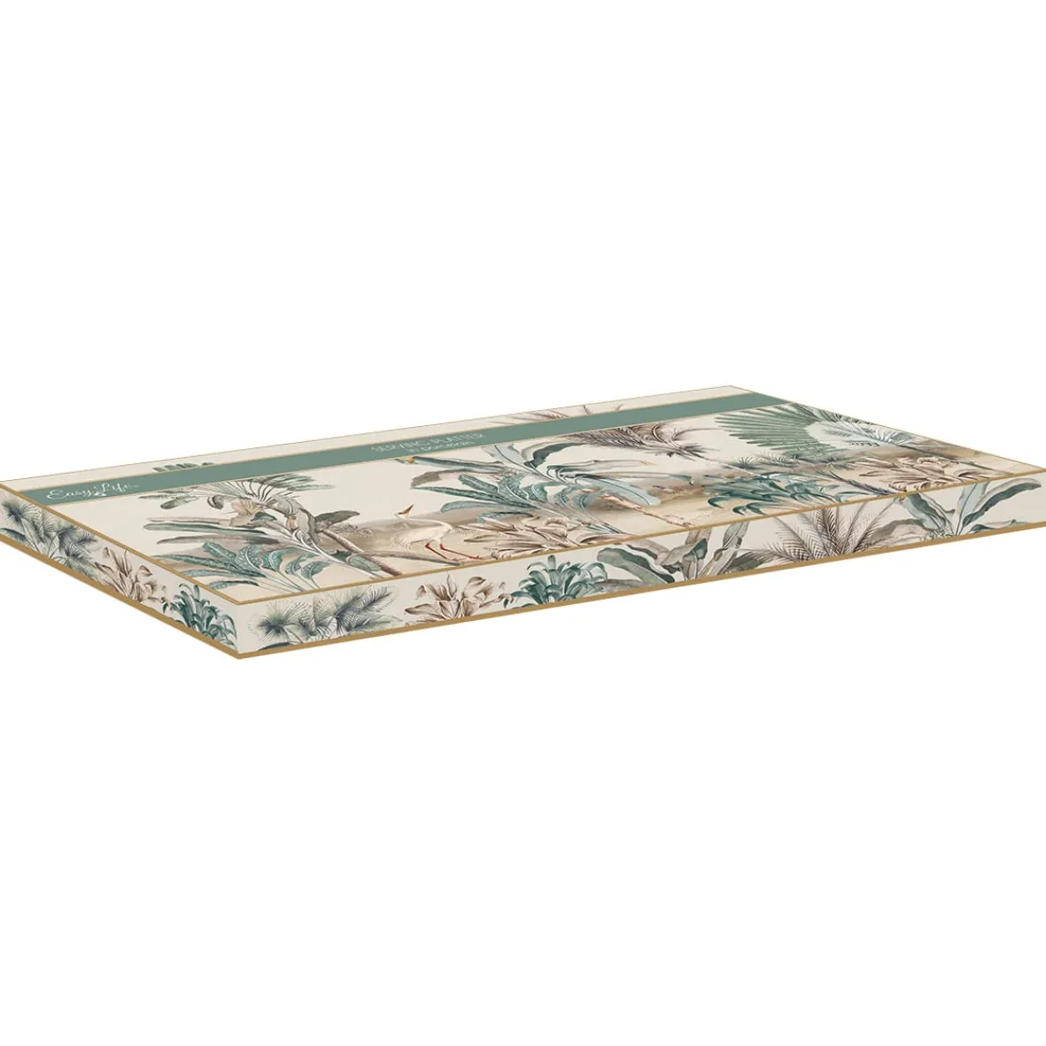 Easy Life Plateau 35×15 cm en porcelaine avec bordure en boite cadeau NOSTALGIC HEAVEN> Nature|Services De Table En Porcelaine