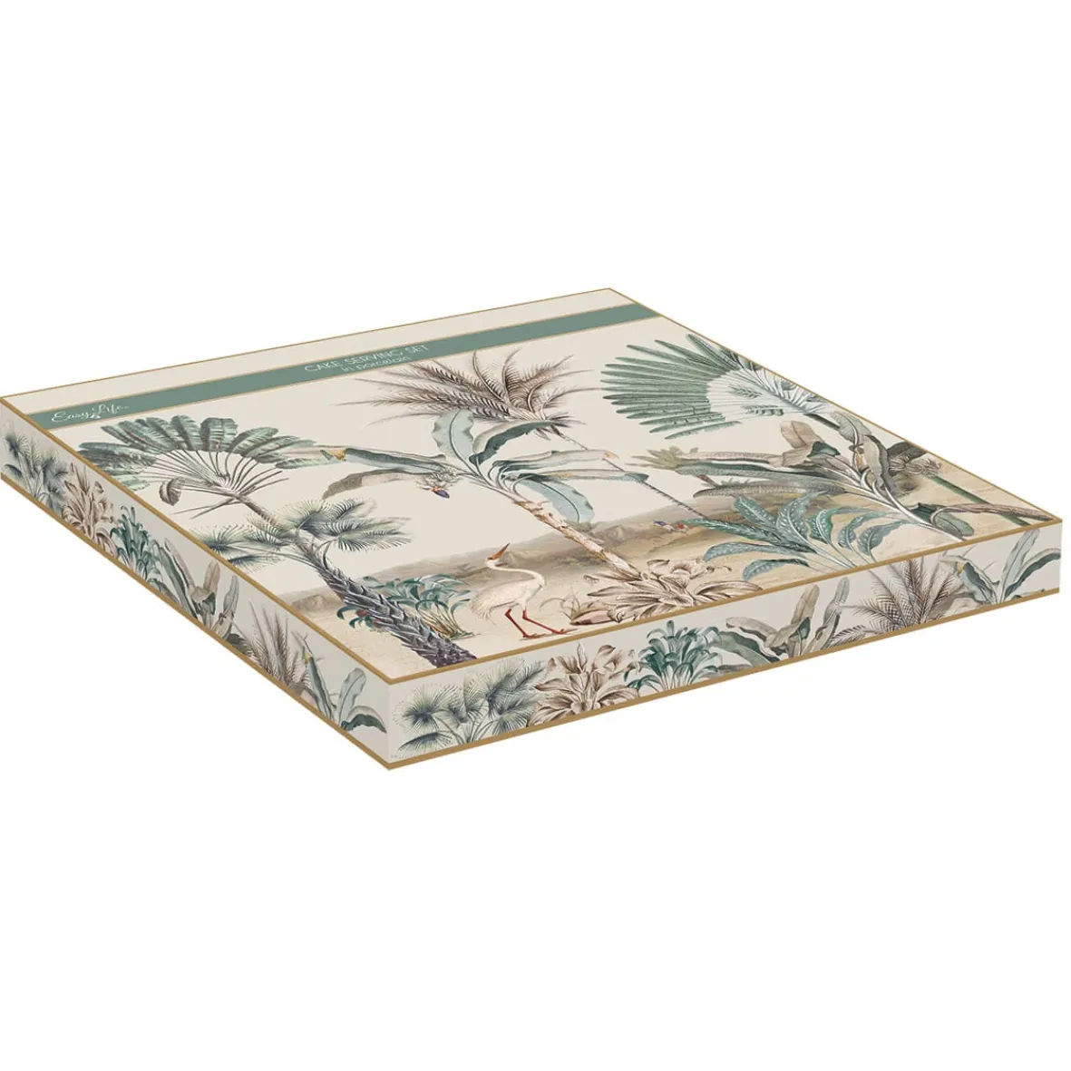 Easy Life Plateau à gâteau Ø 32 cm avec spatule en porcelaine dans une boîte cadeau NOSTALGIC HEAVEN> Nature|Services De Table En Porcelaine