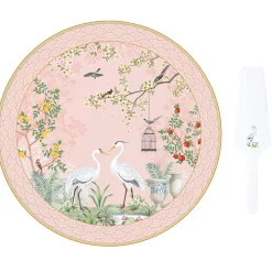 Easy Life Plateau à gâteau JARDIN DE REVES> Nature|Services De Table En Porcelaine​