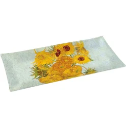 Easy Life Plateau en verre de qualité supérieure, dimensions 36×17 cm Vase With Twelve SunFLOWERS> Masterpiece|Services De Table En Porcelaine
