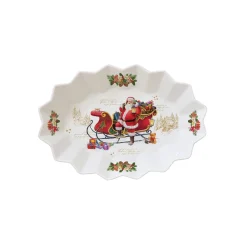 Easy Life Plateau ovale en porcelaine de 25×17 cm CHRISTMAS MEMORIES><noscript><img width=