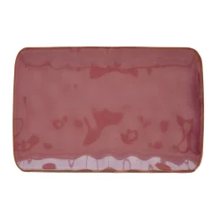 Easy Life Plateau rectangulaire en porcelaine de 27×19 cm INTERIORS BURGUNDY> Moderne|Services De Table En Porcelaine
