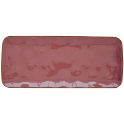 Easy Life Plateau rectangulaire en porcelaine de 36×16 cm INTERIORS BURGUNDY> Moderne|Services De Table En Porcelaine