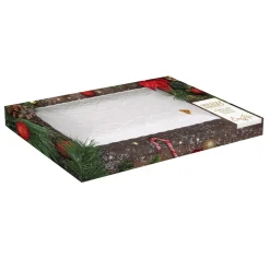 Easy Life Plateau rectangulaire HOLLY & BERRIES WHITE> Noël|Services De Table En Porcelaine​