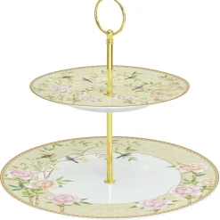 Easy Life Présentoir à gâteau à deux étages PaLACE GARDEN FRESCO> Petit Dejeuner