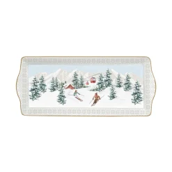 Easy Life Service de plateau CHALET> Noël|Services De Table En Porcelaine​