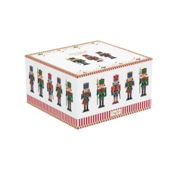 Easy Life Set apéritif avec 3 bols en porcelaine et support en bambou NUTCRACKER> Noël|Services De Table En Porcelaine​