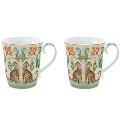 Easy Life Set de 2 mugs JUNGLE VIBES> Petit Dejeuner|Jungle Vibes