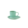 Easy Life Set de 6 tasses à café de 120 ml avec soucoupes en porcelaine INTERIORS AQUA> Moderne|Petit Dejeuner