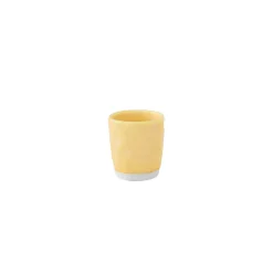 Easy Life Set de 6 tasses à café de 120 ml avec soucoupes en porcelaine INTERIORS YELLOW> Moderne|Petit Dejeuner