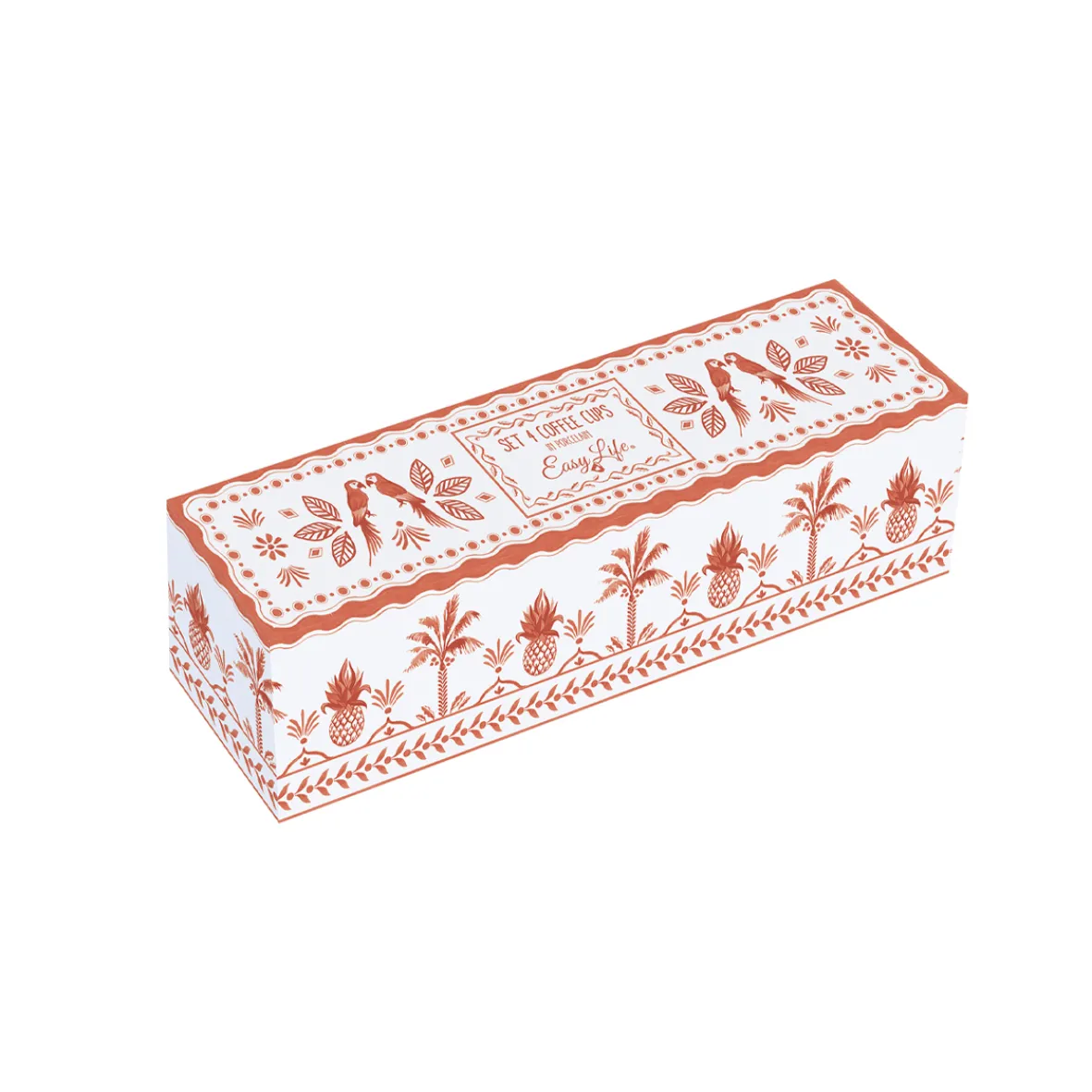 Easy Life Set de 4 verres à café EXOTIC VIBES> Ethnique|Petit Dejeuner