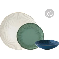 Easy Life Set de vaisselle 18 pcs GALLERY MIX> Moderne|Services De Table En Porcelaine​