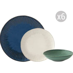 Easy Life Set de vaisselle 18 pcs GALLERY MIX> Moderne|Services De Table En Porcelaine​