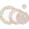 Easy Life Set de vaisselle 18 pcs GARDEN JOY -Vers. B> Romantique|Services De Table En Porcelaine​