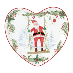 Easy Life Soucoupe JOYFUL SANTA> Noël|Services De Table En Porcelaine​