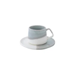 Easy Life Tasse à café avec soucoupe DOUBLE GREY> Petit Dejeuner|Double